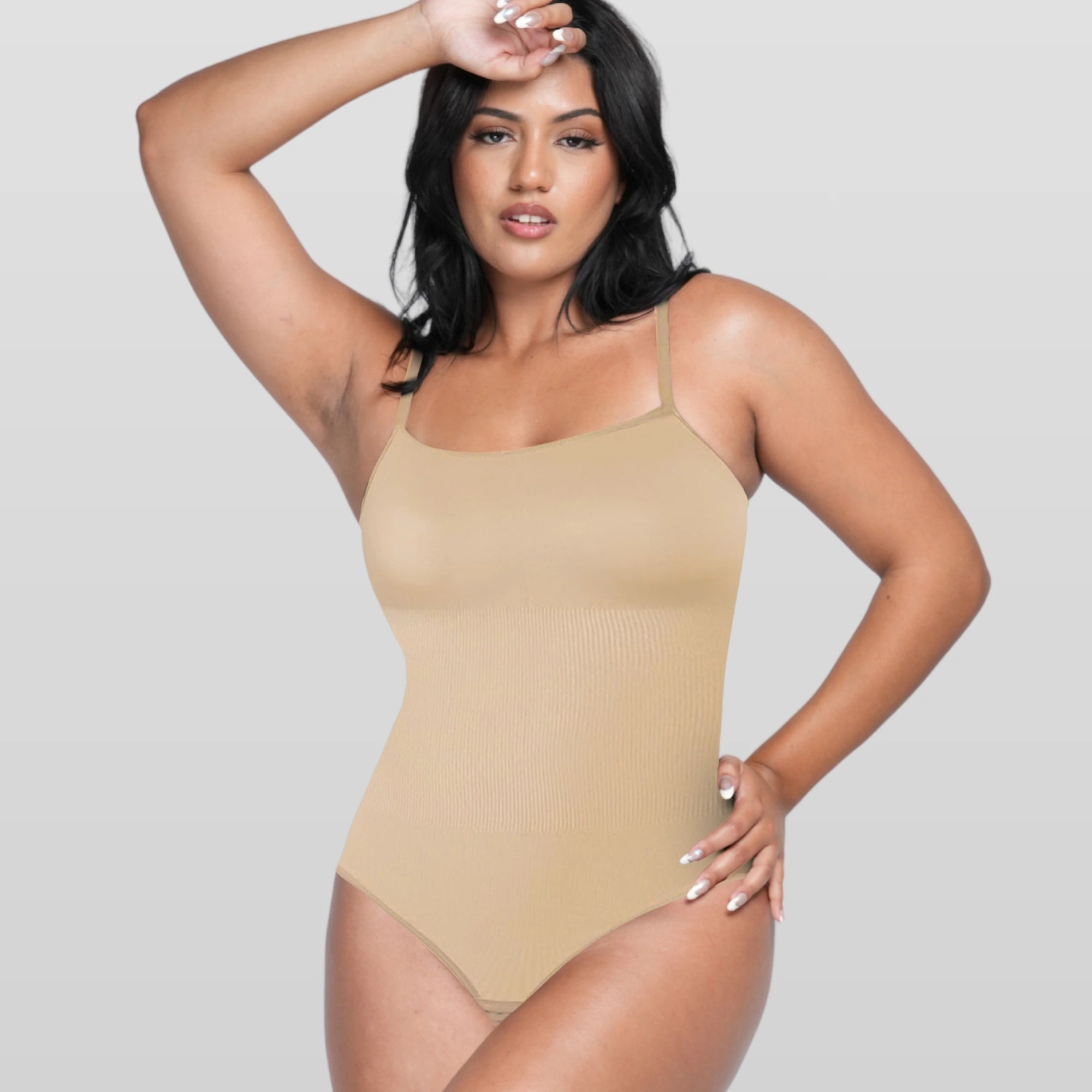 Square Neck Sculpting Bodysuit