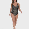 Load and play video in Gallery viewer, Lace TrueCurve™ Slimming Lingerie Bodysuit