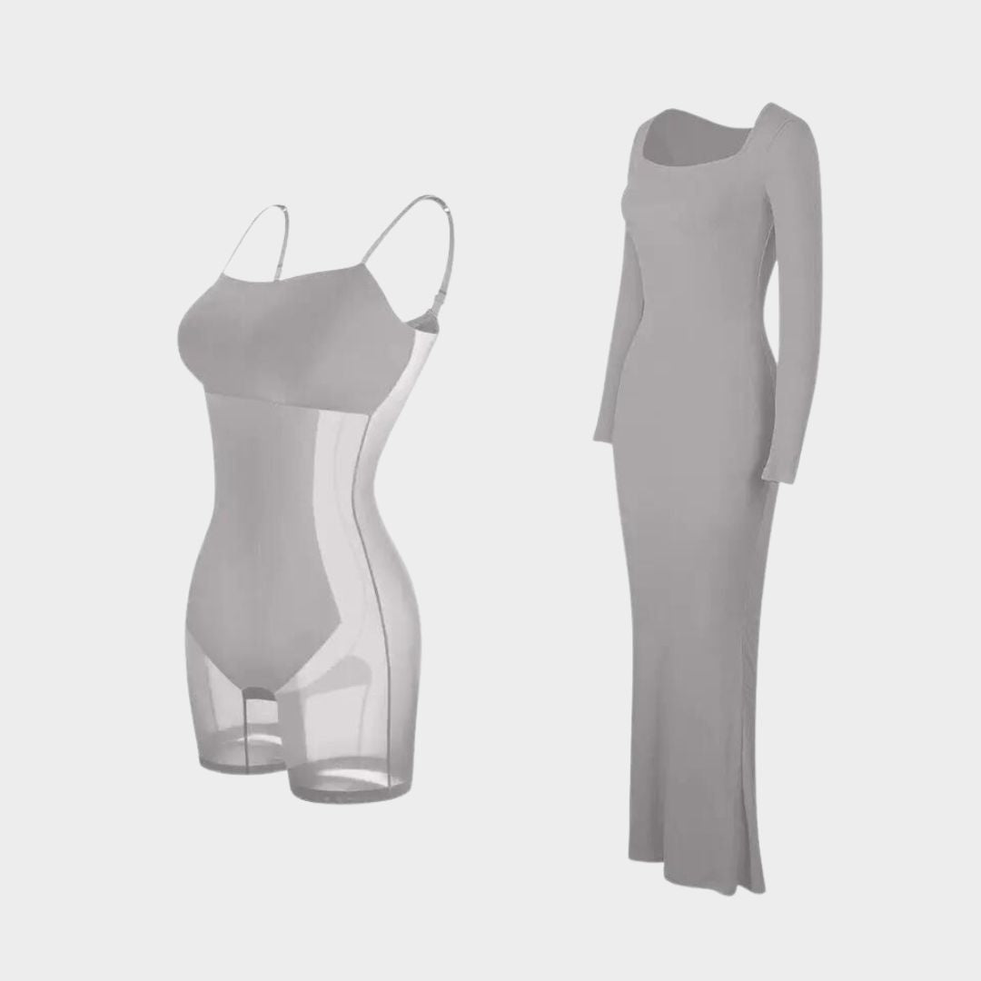 Sculpting Built-In Shapewear Dress - Luxmery