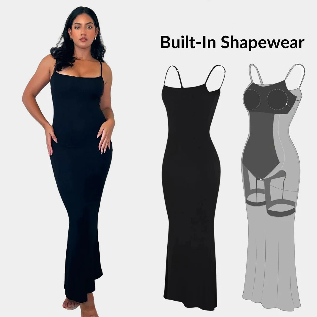 Sculpting Built-In Shapewear Dress - Luxmery