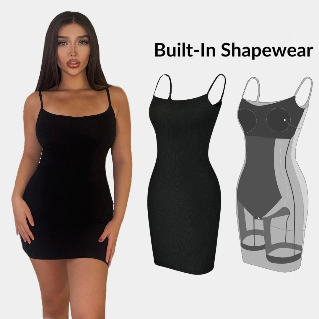 Sculpting Built-In Shapewear Dress - Luxmery