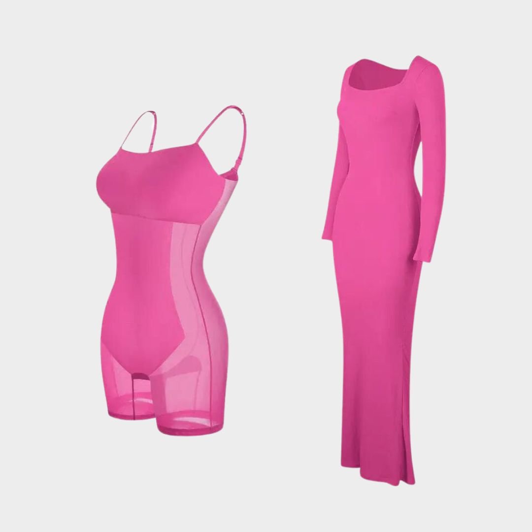 Sculpting Built-In Shapewear Dress - Luxmery