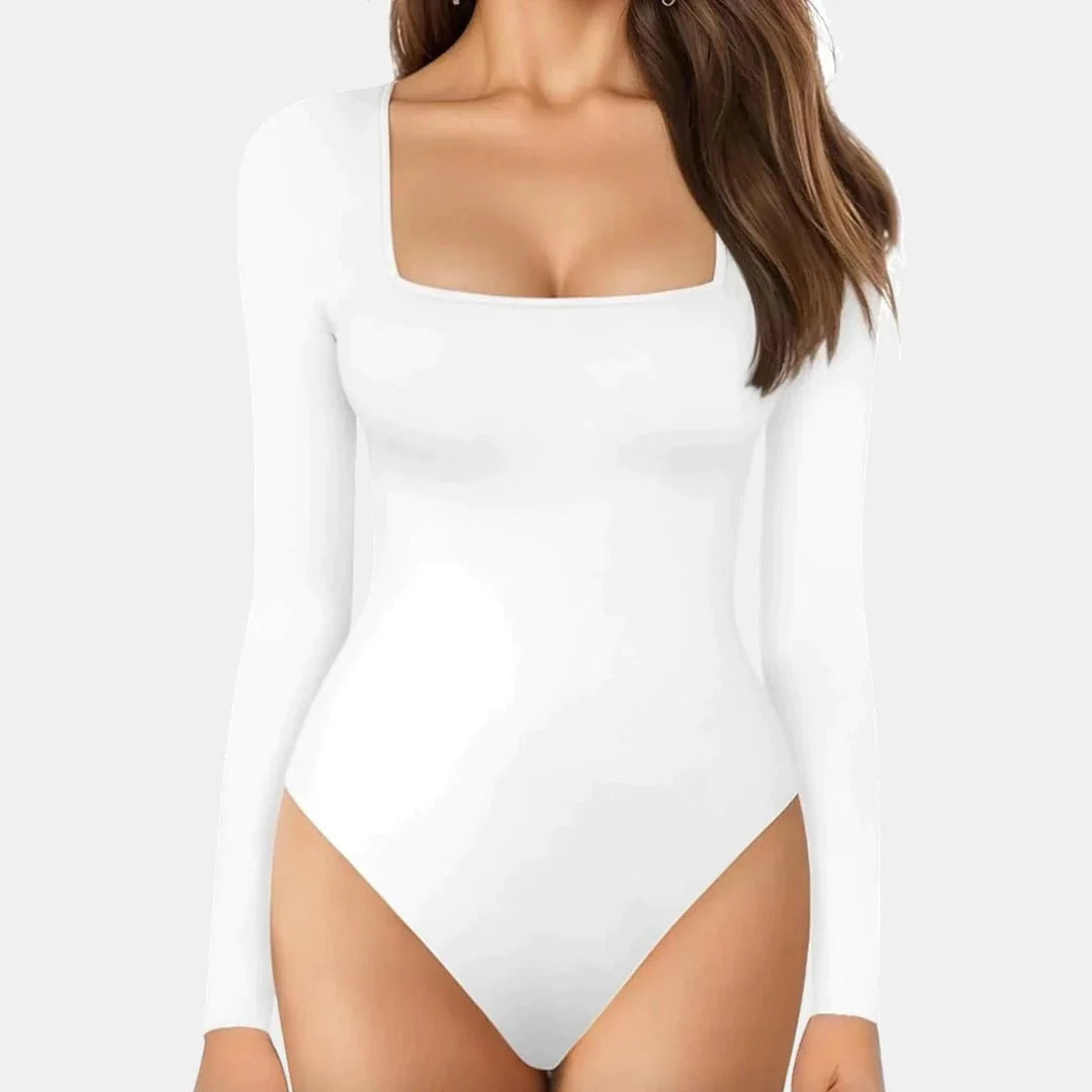 Sculpting Long Sleeve Bodysuits - Luxmery