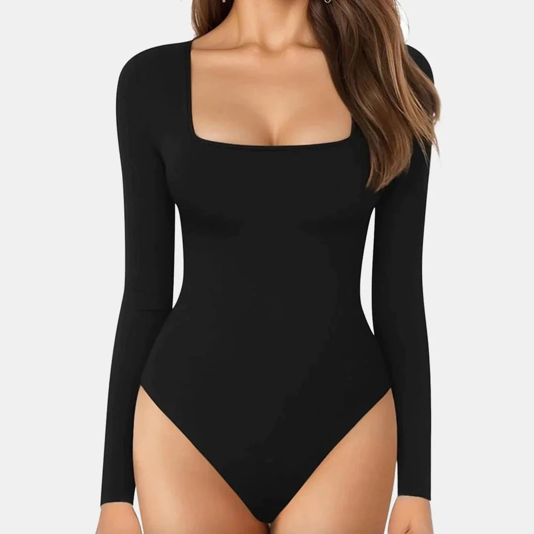 Sculpting Long Sleeve Bodysuits - Luxmery