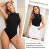 Turtle Neck Sleeveless Bodysuit - Luxmery